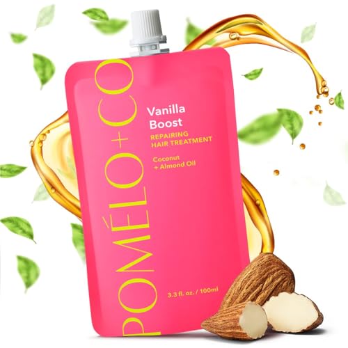Pomélo+Co. Vanilla Boost - Maschera Nutriente Con Profumo Di Vaniglia Dolce E Dolce, Cura Dei Capelli Vegani Per Capelli Secchi, 100 Ml
