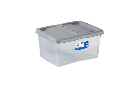 Stefanplast Case Stefanbox Junior Transparent Box With Lid Stone Grey *New