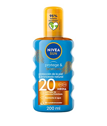 Fp 20 Aceite Solar En Spray "Protege & Broncea". Protección Media