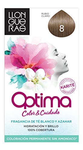 Llongueras Tintura Per Capelli, Optima Hair Colour, 200 Gr, 8-Light Blond