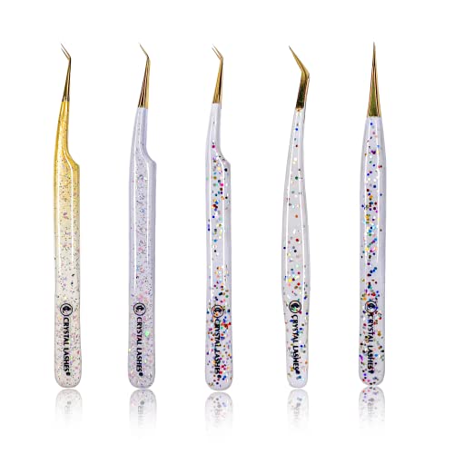Set Di Tweezer Glitter Ciglia Di Cristallo