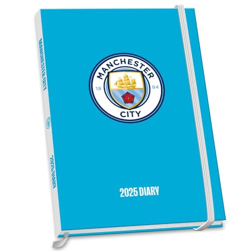 2025 Diary Manchester City Fc Week To View A5 Football Diary Official Product