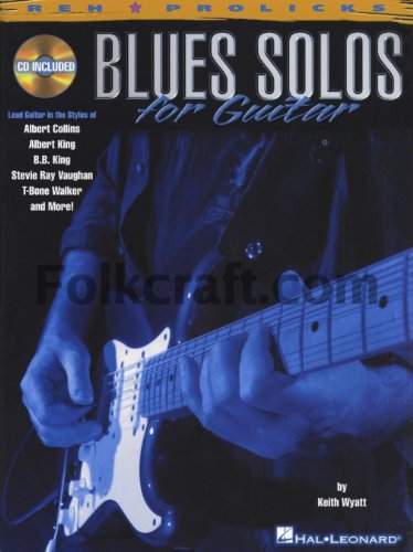 Blues Solos For Guitar Tab Book (Downloadable Code Is Included) (Prolicks) [Lingua Inglese]