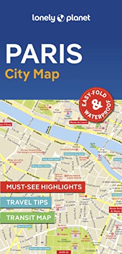Lonely Planet Paris City Map: Waterproof, Must-See Highlights, Travel Tips, Transport Planner