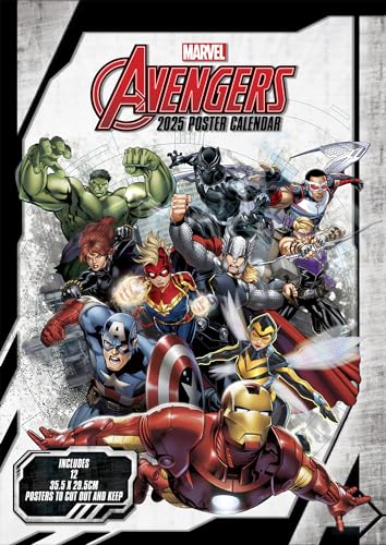 Calendario 30X42 Avengers 2025 Pyramid