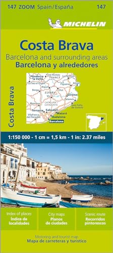 Barcelona Y Alrededores Costa Brava - Zoom Map 147: Straßen- Und Tourismuskarte 1:150.000