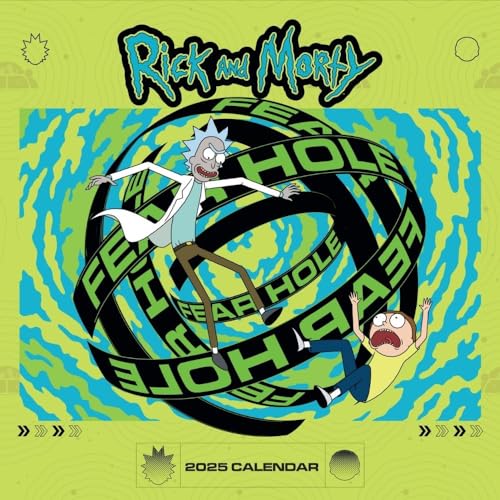 2025 Calendar Rick And Morty Month To View Square Calendar Official Product