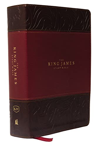 The King James Study Bible: King James Study Bible, Burgundy, Leathersoft, Full-Color Edition