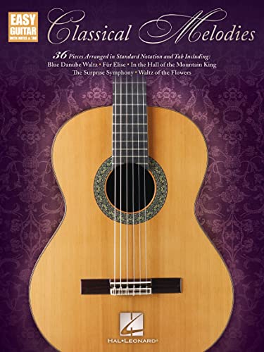 Classical Melodies: Easy Guitar With Notes & Tab [Lingua Inglese]