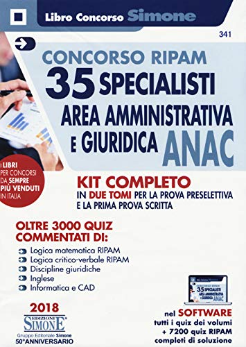 Concorso Ripam. 35 Specialisti Area Amministrativa E Giuridica Anac. Kit Completo. Con Software