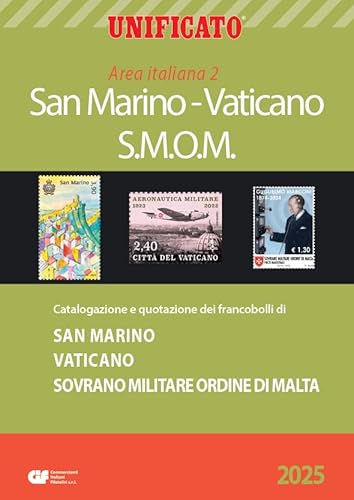 Unificato Area Italiana 2 - San Marino - Vaticano - Smom 2025 Catalogo Per Francobolli