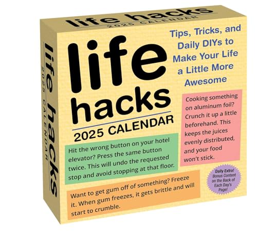 Life Hacks 2025 Day-To-Day Calendar
