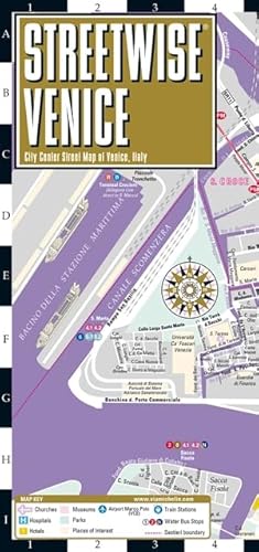 Streetwise Venice Map: City Center Street Map Of Venice, Italy