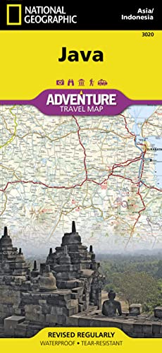 National Geographic Java Indonesia Map: Travel Maps International Adventure Map