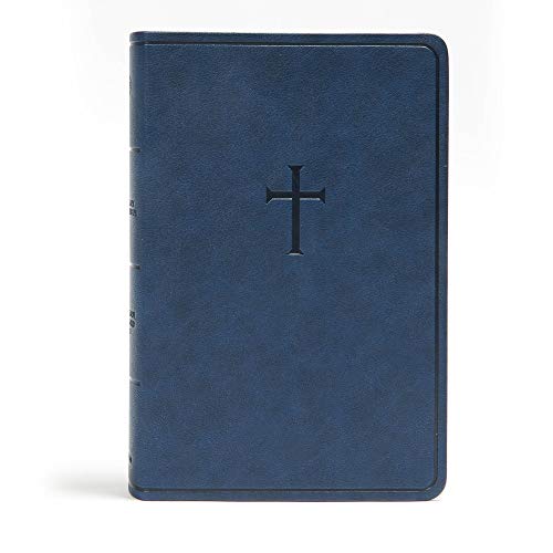 Holy Bible: Christian Standard Bible, Everyday Study Bible, Navy Cross Leathertouch