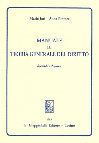 Manuale Di Teoria Generale Del Diritto