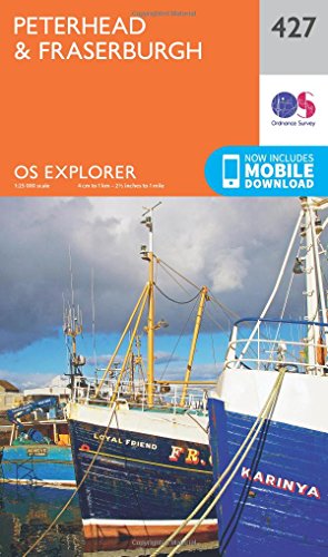 Peterhead & Fraserburgh Map | Buchan | Ordnance Survey | Os Explorer Map 427 | Scotland | Walks | Hiking | Maps | Adventure