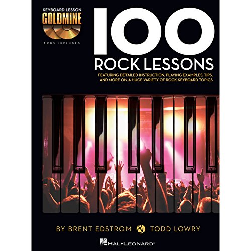 Keyboard Lesson Goldmine: 100 Rock Lessons (Book/2 Cds) [Lingua Inglese]: Keyboard Lesson Goldmine Series