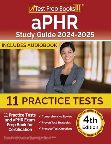 Aphr Study Guide 2024-2025: 11 Practice Tests And Aphr Exam Prep Book For Certification [4Th Edition]