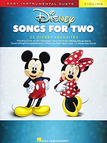 Disney Songs For Two Violins: Easy Instrumental Duets