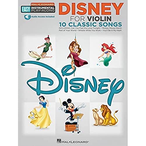 Disney For Violin : 10 Classic Songs [Lingua Inglese]: Easy Instrumental Play-Along - Violin