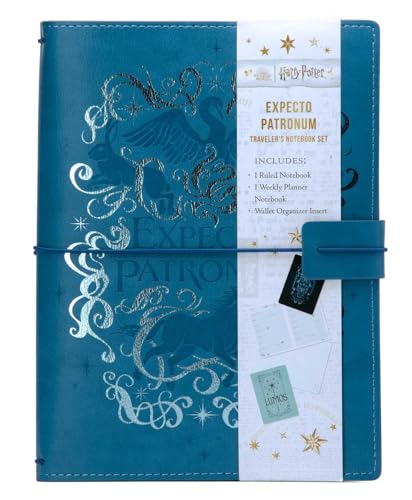 Harry Potter: Expecto Patronum Traveler'S Notebook Set: (Refillable Notebook)