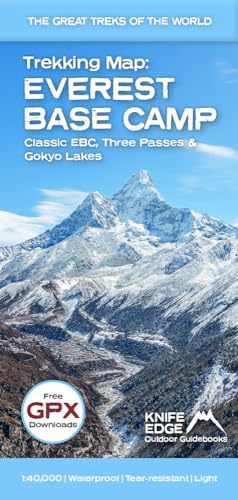 Trekking Map: Everest Base Camp - Classic Ebc, Three Passes And Gokyo Lakes