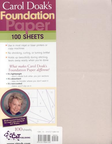Carol Doak'S Foundation Paper