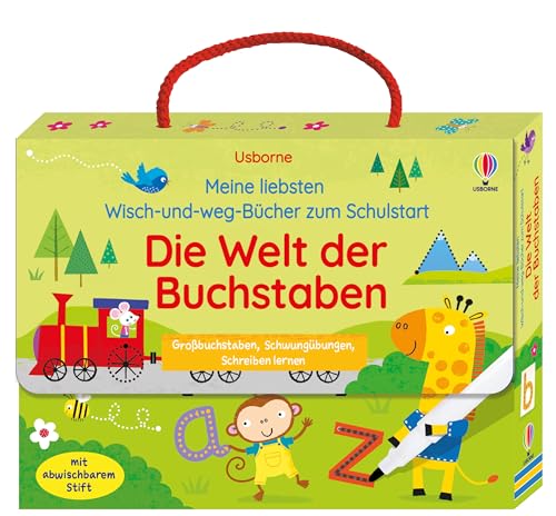 Meine Liebsten Wisch-Und-Weg-Bücher Zum Schulstart: Die Welt Der Buchstaben: Mit Abwischbarem Stift - Koffer Voller Lernspaß Zum Thema Buchstaben - Fü