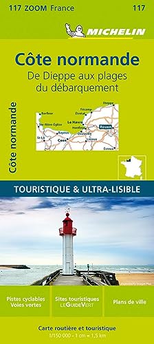 Normandie Côtiere 11117 Carte Michelin Kaart 2014: Straßen- Und Tourismuskarte 1:200.000