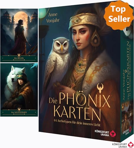 Die Phönix-Karten - 44 Archetypen Für Dein Inneres Licht: 44 Archetypen-Karten Und 192-Seitiges Booklet
