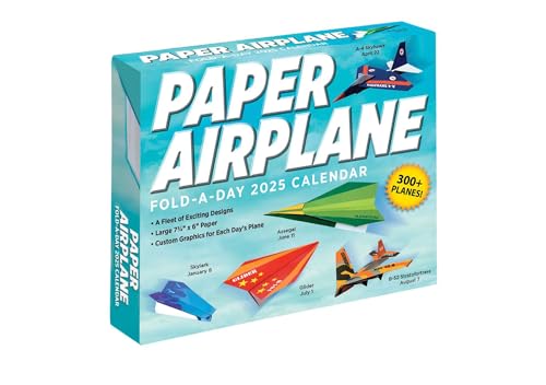 Paper Airplane Fold-A-Day - Papierflieger-Faltvorlage Für Jeden Tag 2025: Original Andrews Mcmeel-Tagesabreißkalender [Kalendar]