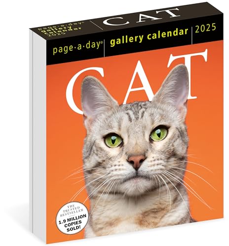 Cat Page-A-Day® Gallery Calendar 2025: A Delightful Gallery Of Cats For Your Desktop