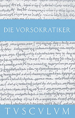 Die Vorsokratiker (1): Band 1. Griechisch - Deutsch