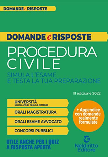 Domande E Risposte Di Procedura Civile