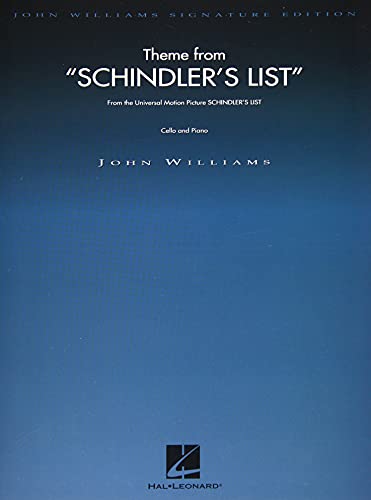 Theme From Schindler'S List: Cello And Piano, John Williams Signature Edition