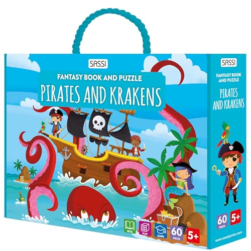 Pirates And Krakens. Fantasy Book And Puzzle. Ediz. A Colori. Con Puzzle