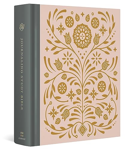 Esv Journaling Study Bible: English Standard Version, Blush/Ochre, Floral Design, Cloth Over Board