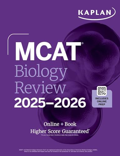 Kaplan Mcat Biology Review 2025-2026: Online + Book