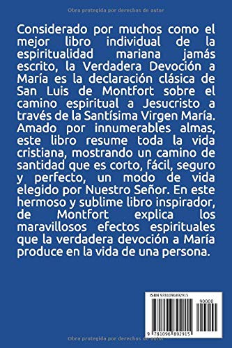 Tratado De La Verdadera Devoción A La Santísima Virgen María (Spanish Edition)