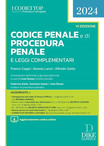 Codice Penale E Di Procedura Penale E Leggi Complementari. Con Aggiornamento Online
