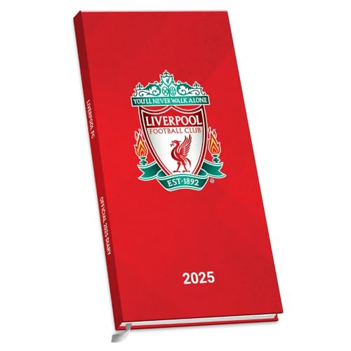 2025 Diary Liverpool Fc Week To View Slim Pocket Football Diary Official Product