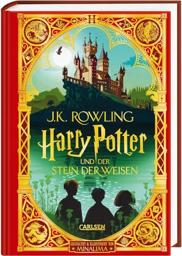 Harry Potter Und Der Stein Der Weisen (Minalima-Edition Mit 3D-Papierkunst 1): Farbig Illustrierte Schmuckausgabe Mit Goldprägung Und Pop-Up-Elementen