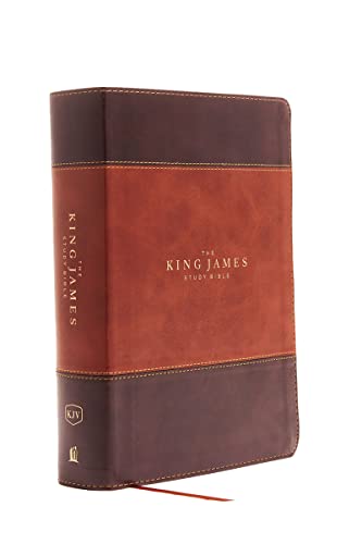 The King James Study Bible: King James Study Bible, Brown Leathersoft, Full Color Edition
