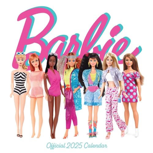 2025 Calendar Barbie Month To View Square Calendar Official Product: Original Danilo-Kalender [Mehrsprachig] [Kalender]