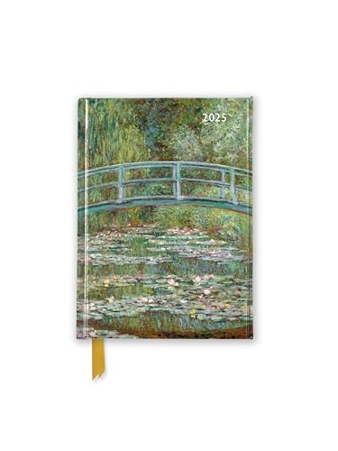 Claude Monet: Bridge Over A Pond Of Water Lilies 2025 Luxury Pocket Diary Planner - Week To View