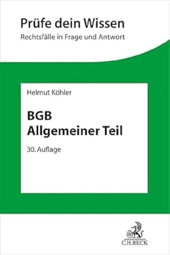 Bgb Allgemeiner Teil: 1