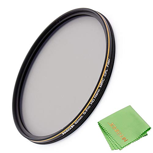 Jongsun Filtro Polarizzatore 82Mm, Filtro Polarizzatore Circolare, S-Pro Hd Nano Mrc16, 82Mm Polarizing Filter, 16-Strati Multistrato, Vetro Ottico Ni