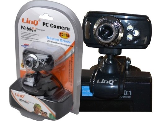 Webcam Linq Mod. C2018 30 Megapixel Con 3 Led + Microfono