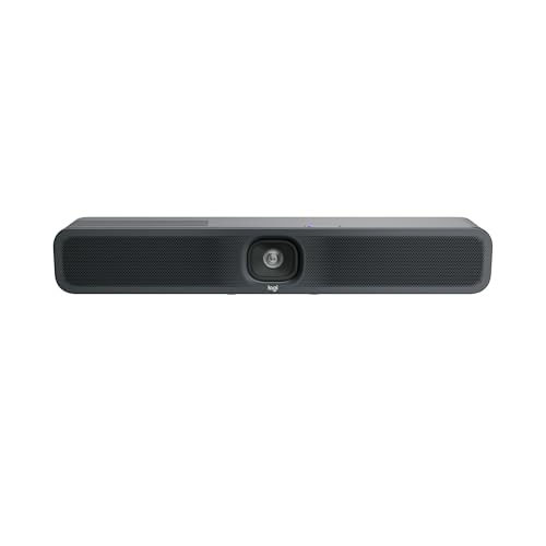 Logitech Meetup 2 Videocamera Per Sale Conferenze Usb Integrata, Barra Video Compatta Con Funzionalità Ai Integrate, Compatibile Con Microsoft Teams,
